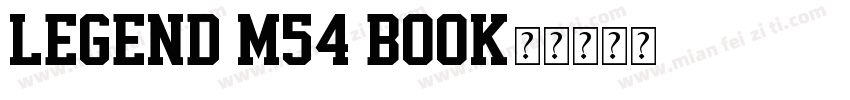 Legend M54 Book字体转换